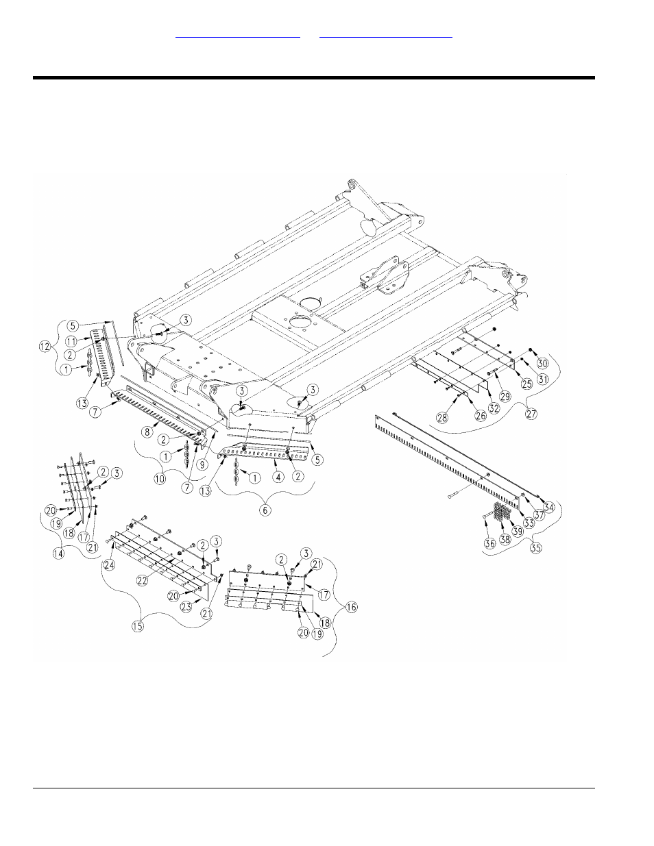 Guards center deck (s/n 419602+), Table of contents part number index | Land Pride RCM5010 User Manual | Page 52 / 308