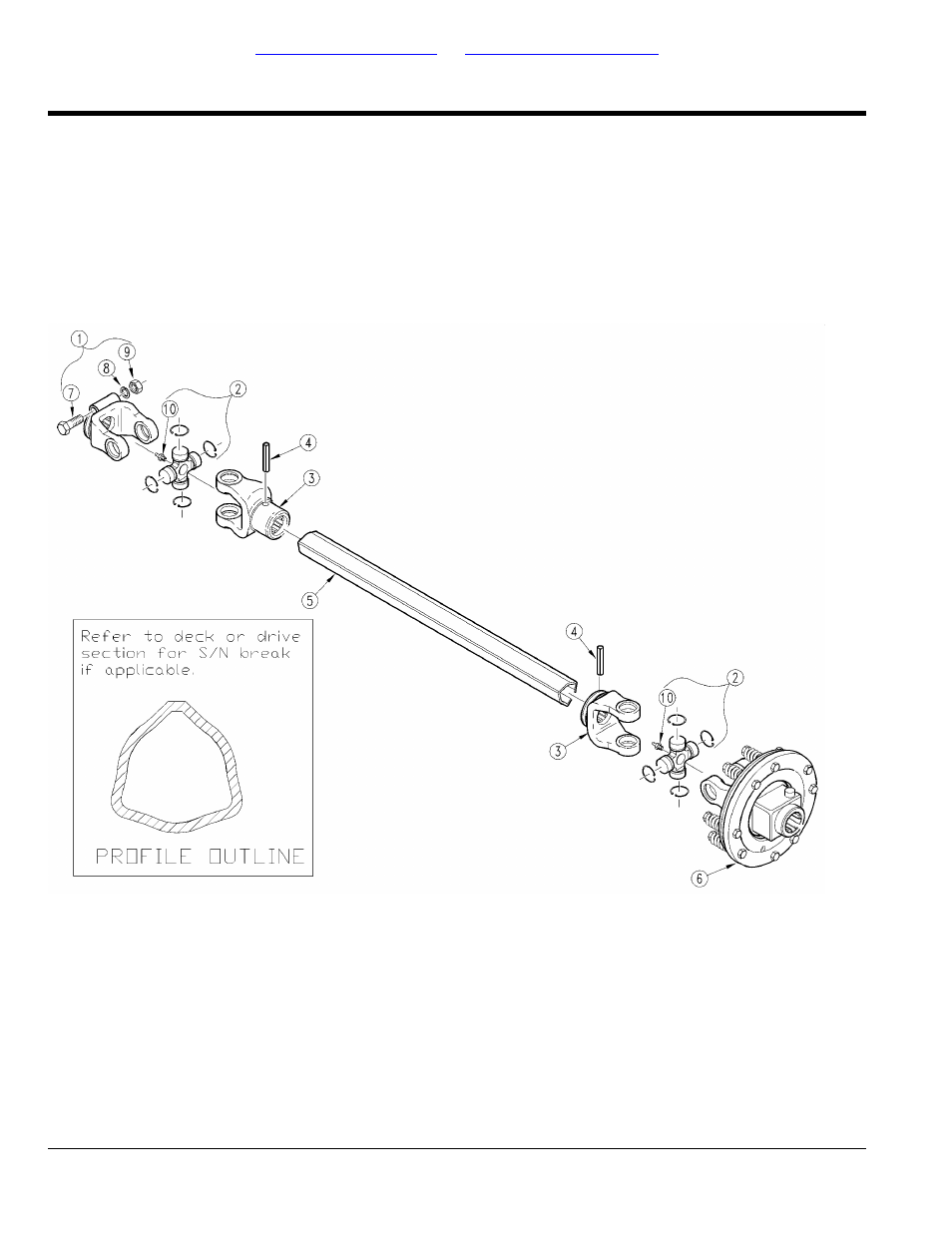 Driveline center 540 rpm (826-183c) eurocardan, Table of contents part number index | Land Pride RCM5010 User Manual | Page 66 / 308