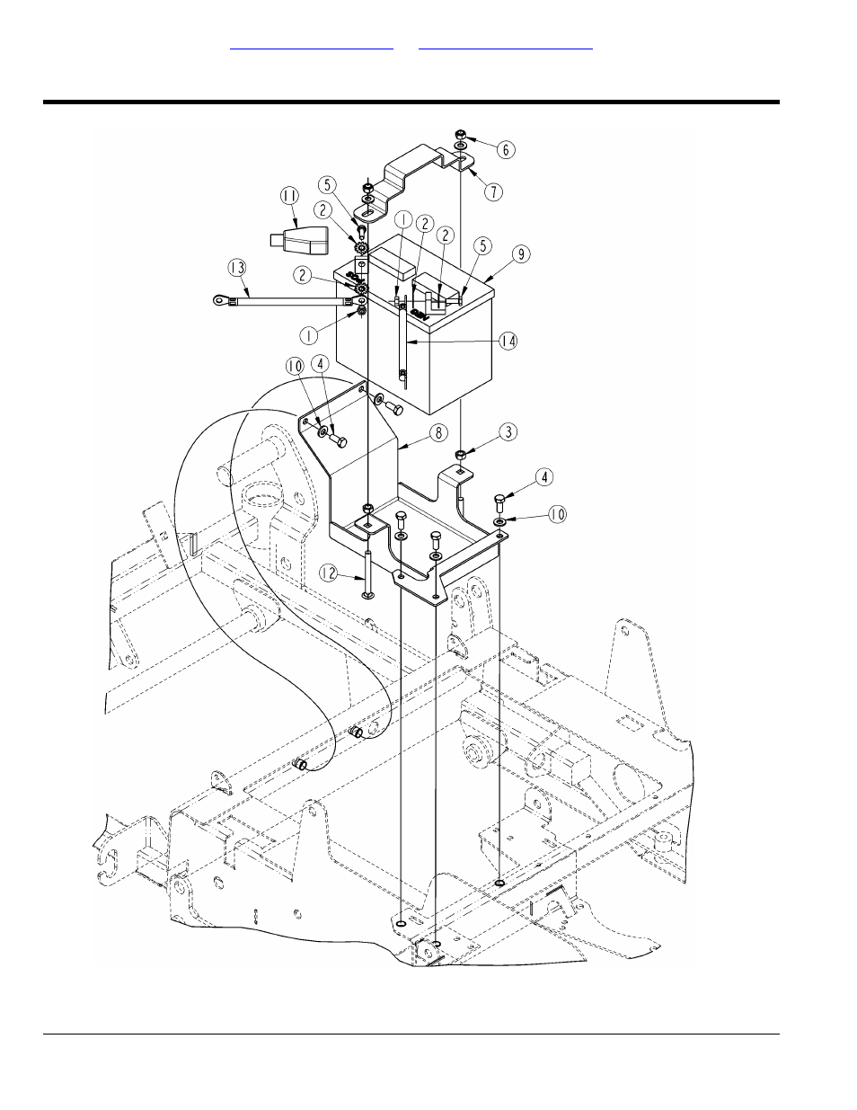 Section 3: battery, levers, and transmission, Battery assembly, Table of contents part number index | Land Pride ZERO TURN MOWERS ZR44 User Manual | Page 10 / 52