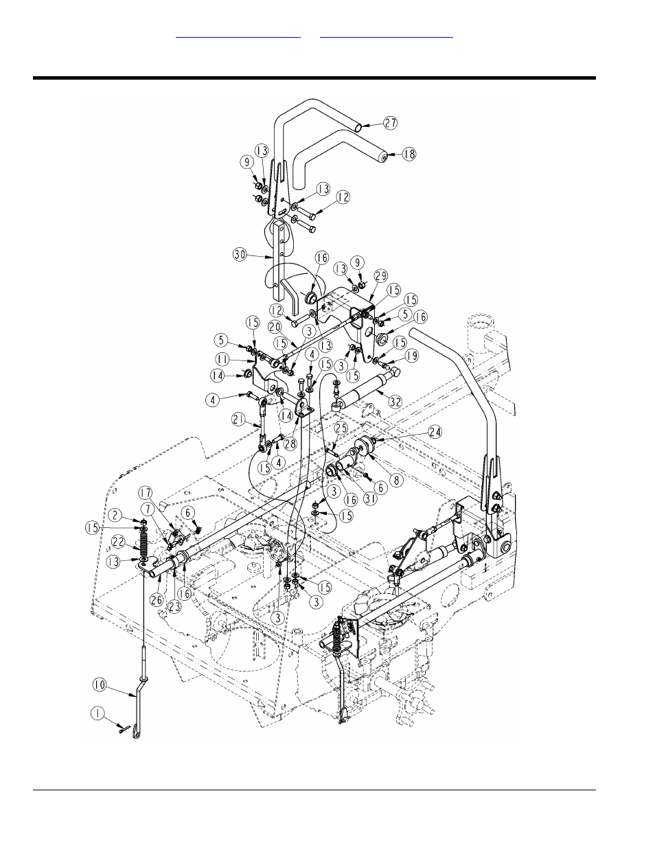 Left hand control lever and park brake, Table of contents part number index | Land Pride ZERO TURN MOWERS ZR44 User Manual | Page 14 / 52