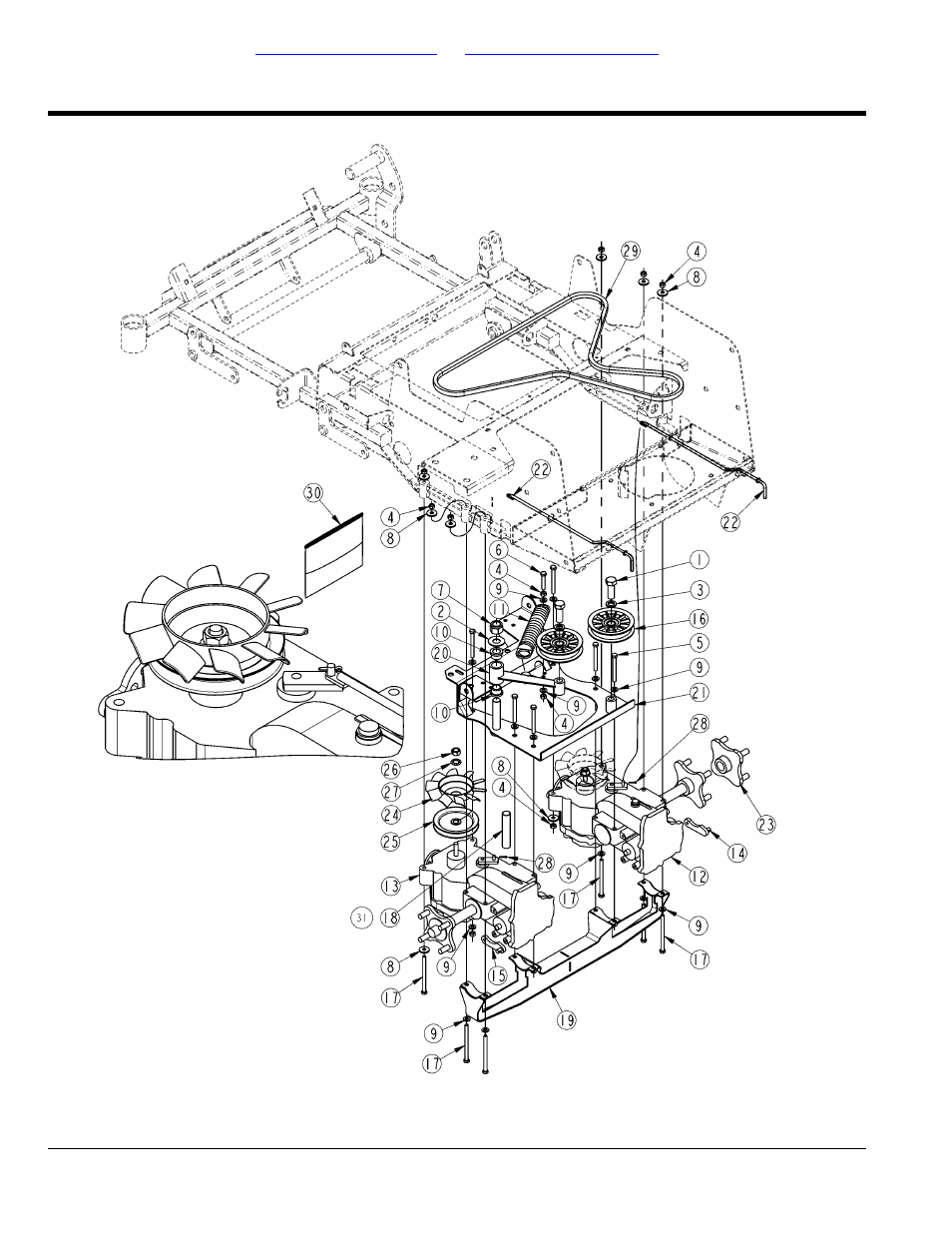 Transmission assembly, Table of contents part number index | Land Pride ZERO TURN MOWERS ZR44 User Manual | Page 18 / 52