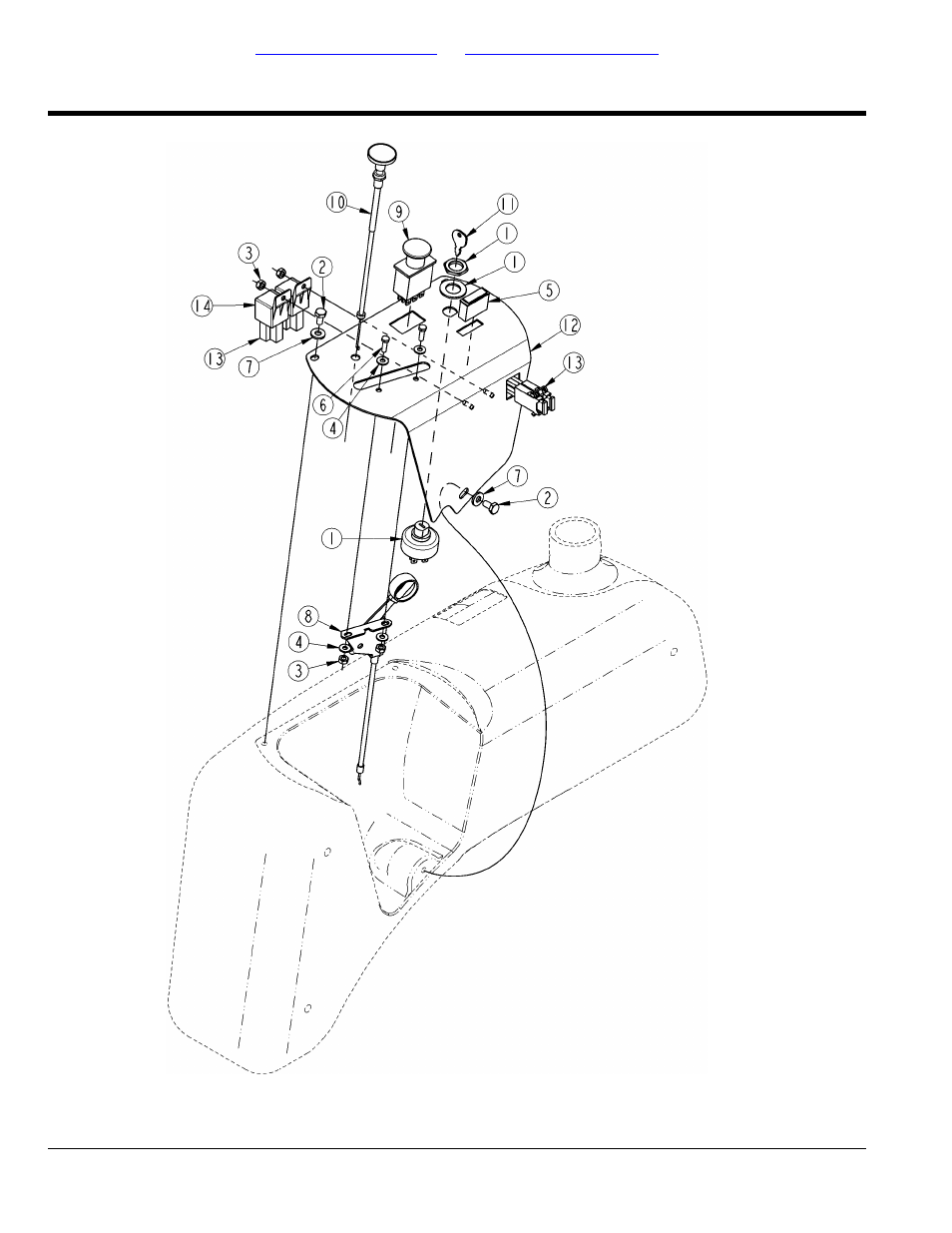 Section 4: engine, fuel and controls, Control panel, Table of contents part number index | Land Pride ZERO TURN MOWERS ZR44 User Manual | Page 22 / 52