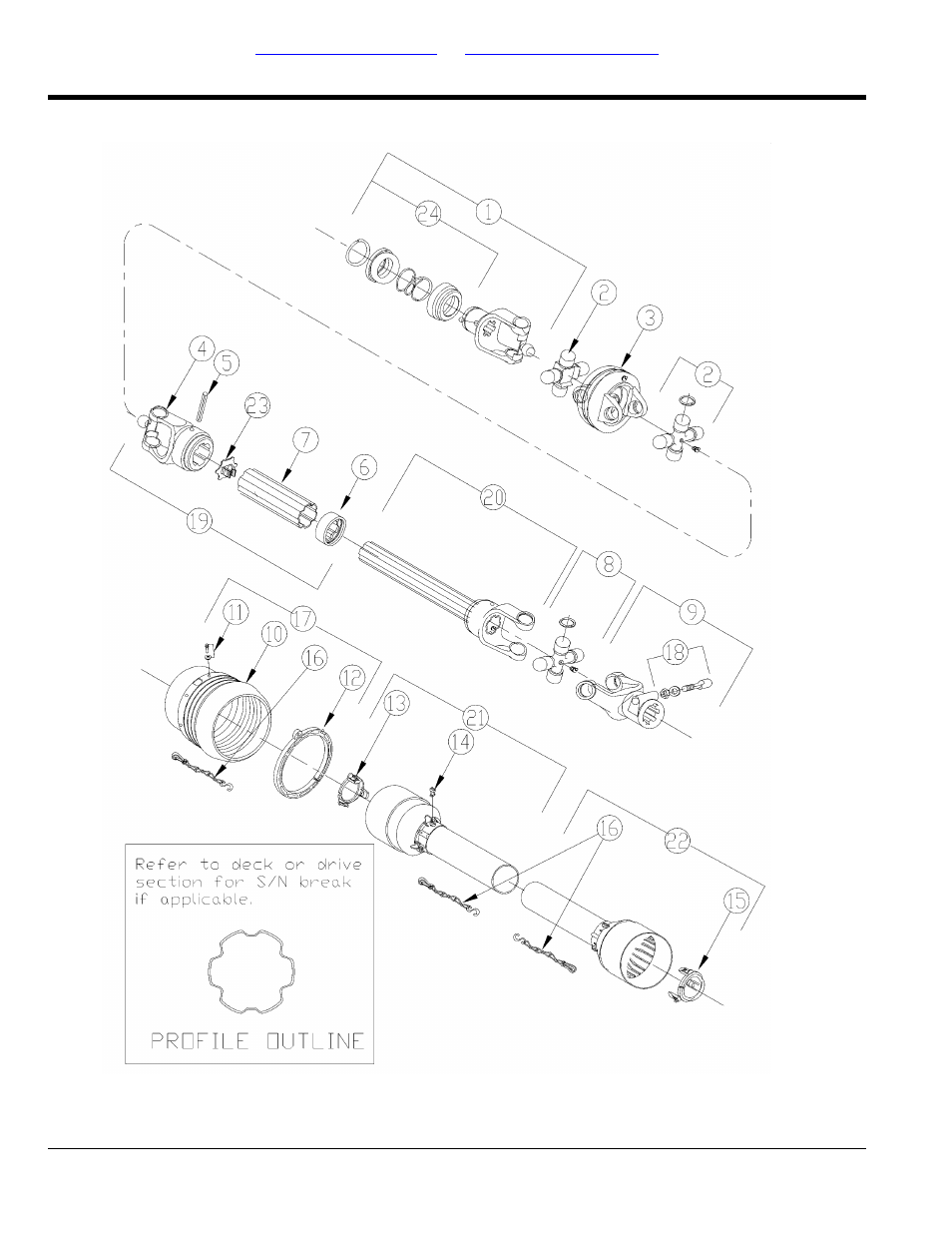 Driveline cv 540 rpm (826-476c) comer, Table of contents part number index | Land Pride RCM6515 User Manual | Page 120 / 238