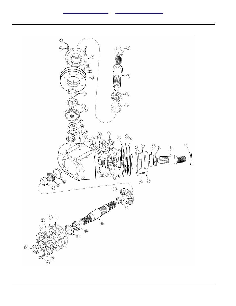 Gearbox divider 1000 rpm (826-521c) omni, Table of contents part number index | Land Pride RCM6515 User Manual | Page 168 / 238
