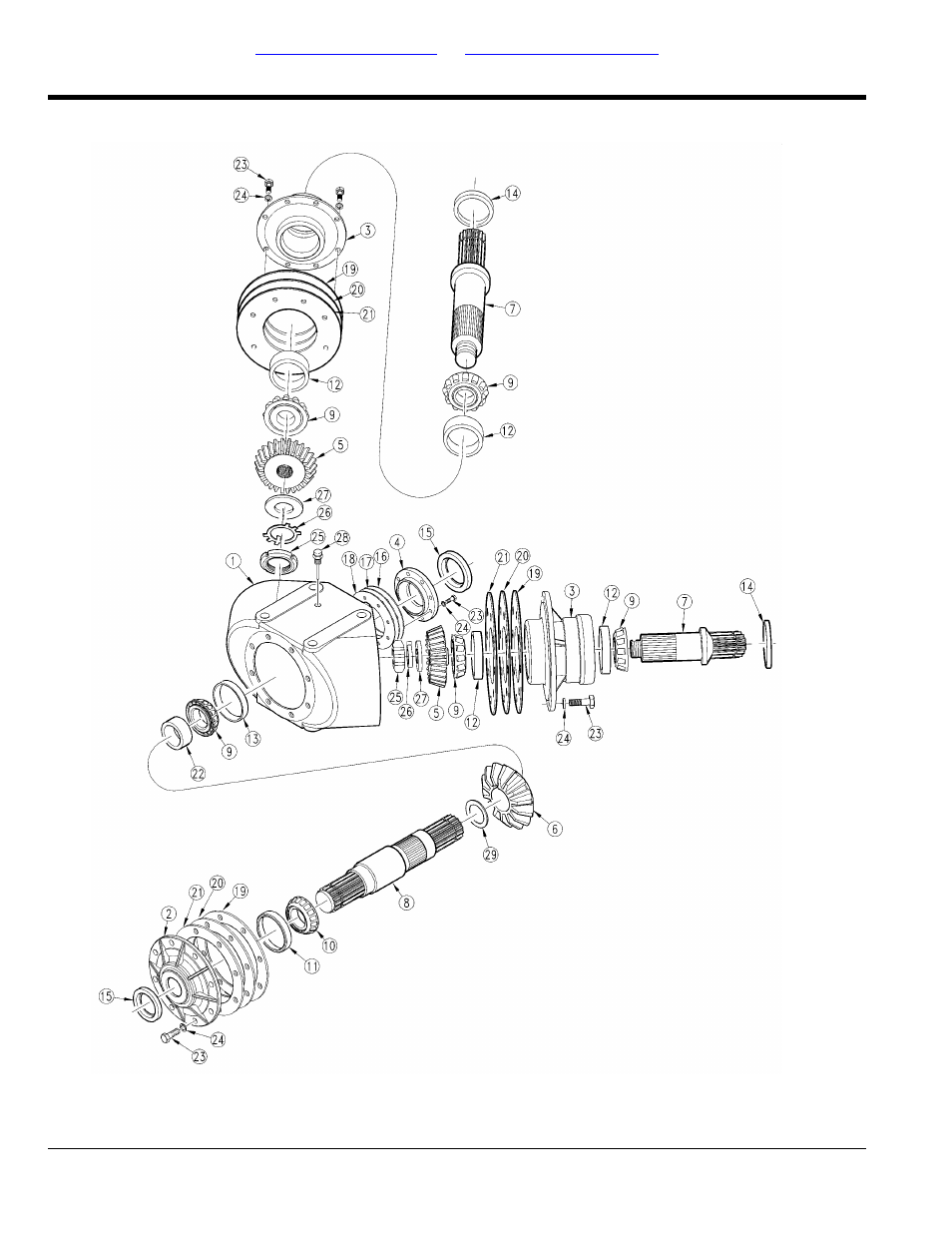 Gearbox divider 540 rpm (826-520c) omni, Table of contents part number index | Land Pride RCM6515 User Manual | Page 186 / 238