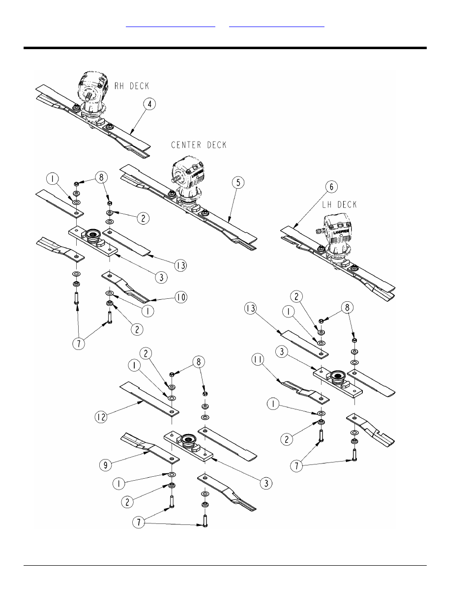 Shredder kit comer, Table of contents part number index | Land Pride RCM6515 User Manual | Page 230 / 238