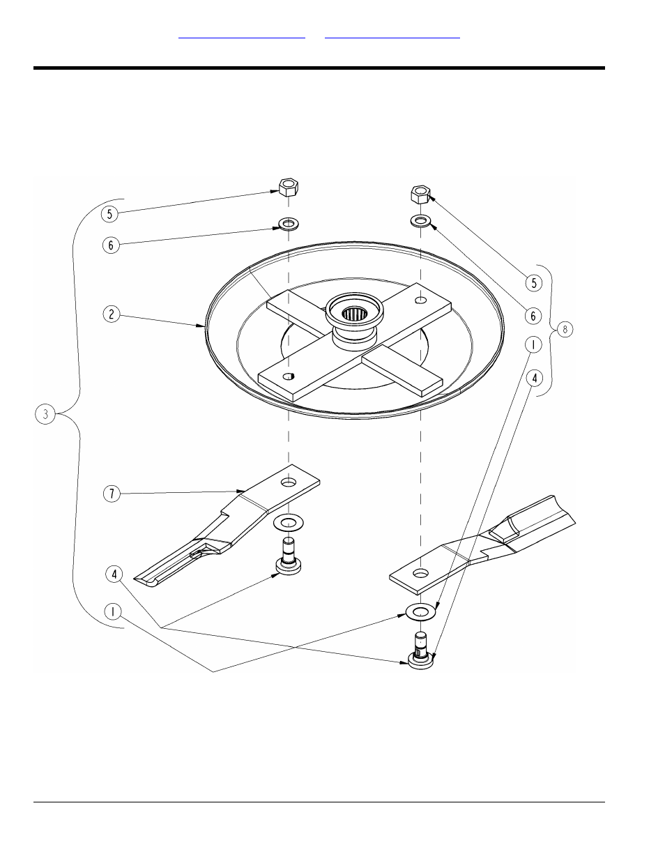 Section 2: decks & hitchs (rc55), Blade carrier s/n 509780, Table of contents part number index | Land Pride RCM6515 User Manual | Page 8 / 238