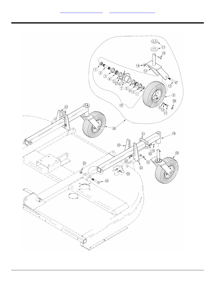 Lift type tailwheels, Table of contents part number index | Land Pride RCRM3510 User Manual | Page 30 / 116