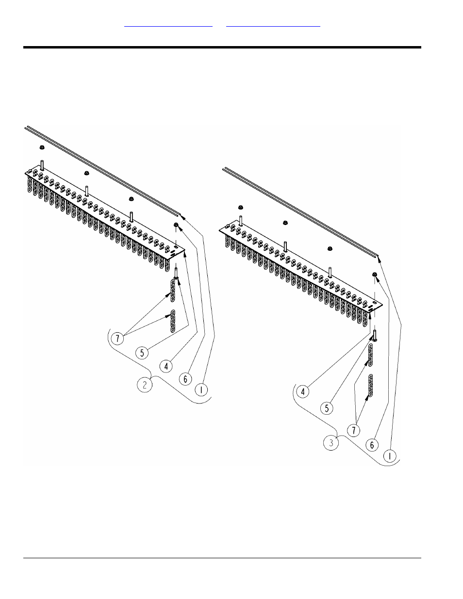 Section 3: guards, Guard chain double front, Table of contents part number index | Land Pride RCRM3510 User Manual | Page 34 / 116