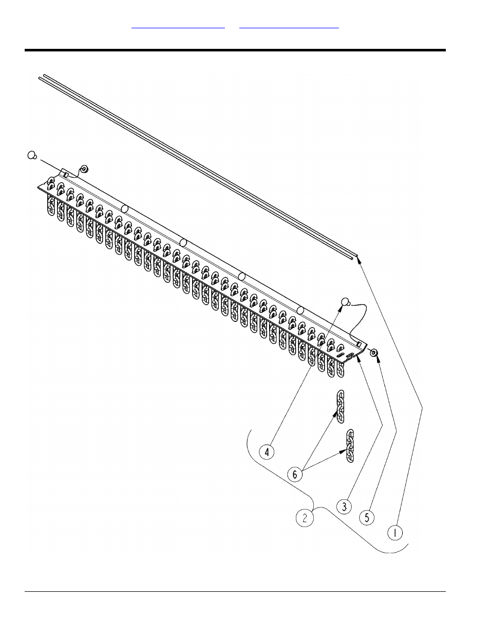 Guard chain double rear, Table of contents part number index | Land Pride RCRM3510 User Manual | Page 36 / 116