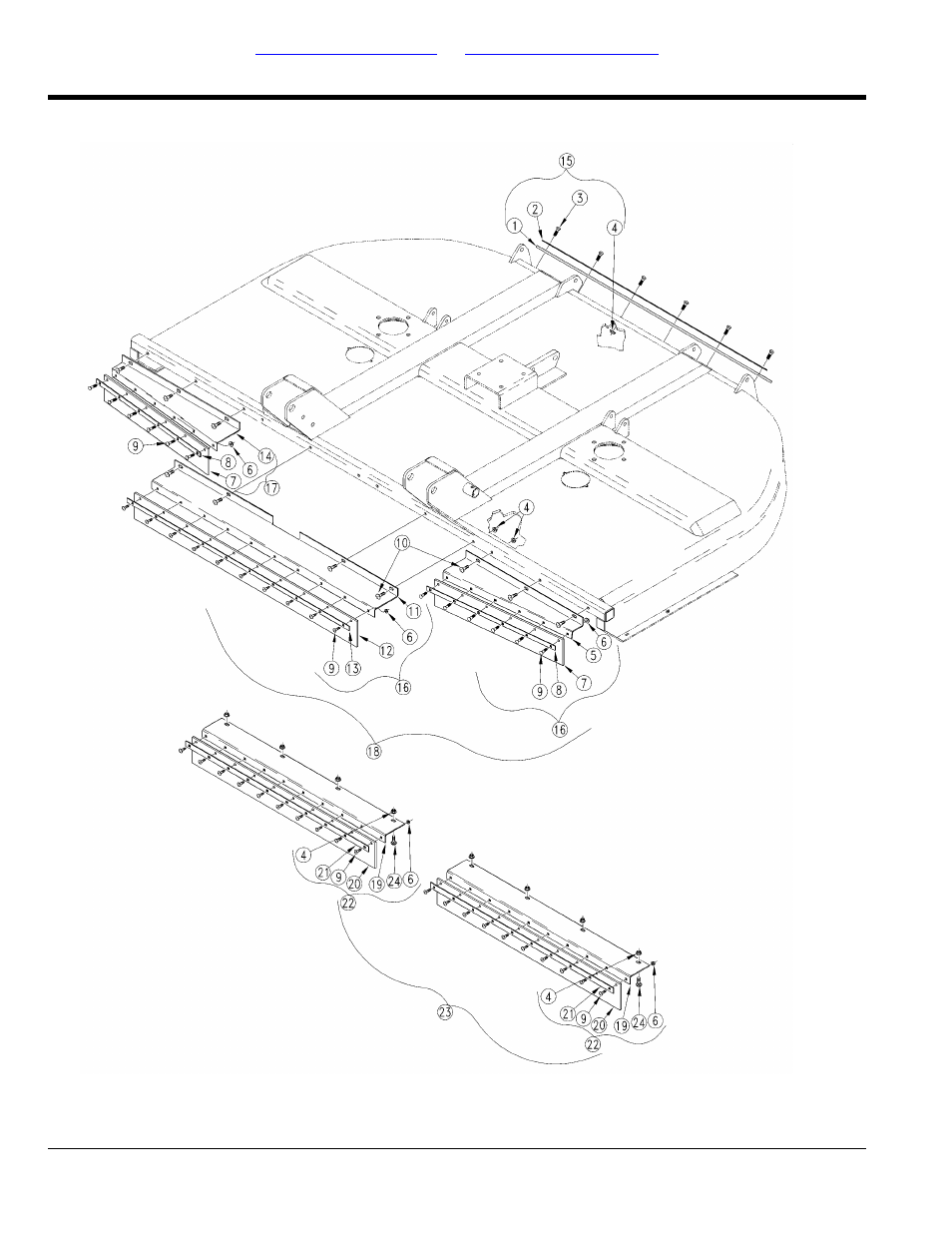 Guards rubber, Table of contents part number index | Land Pride RCRM3510 User Manual | Page 40 / 116