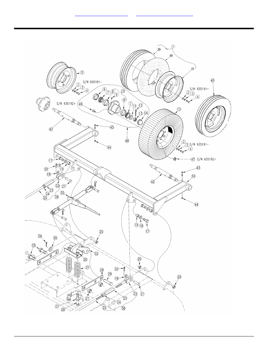 Section 2: decks, Axle and wheels dual pull type rear, Table of contents part number index | Land Pride RCRM3510 User Manual | Page 6 / 116