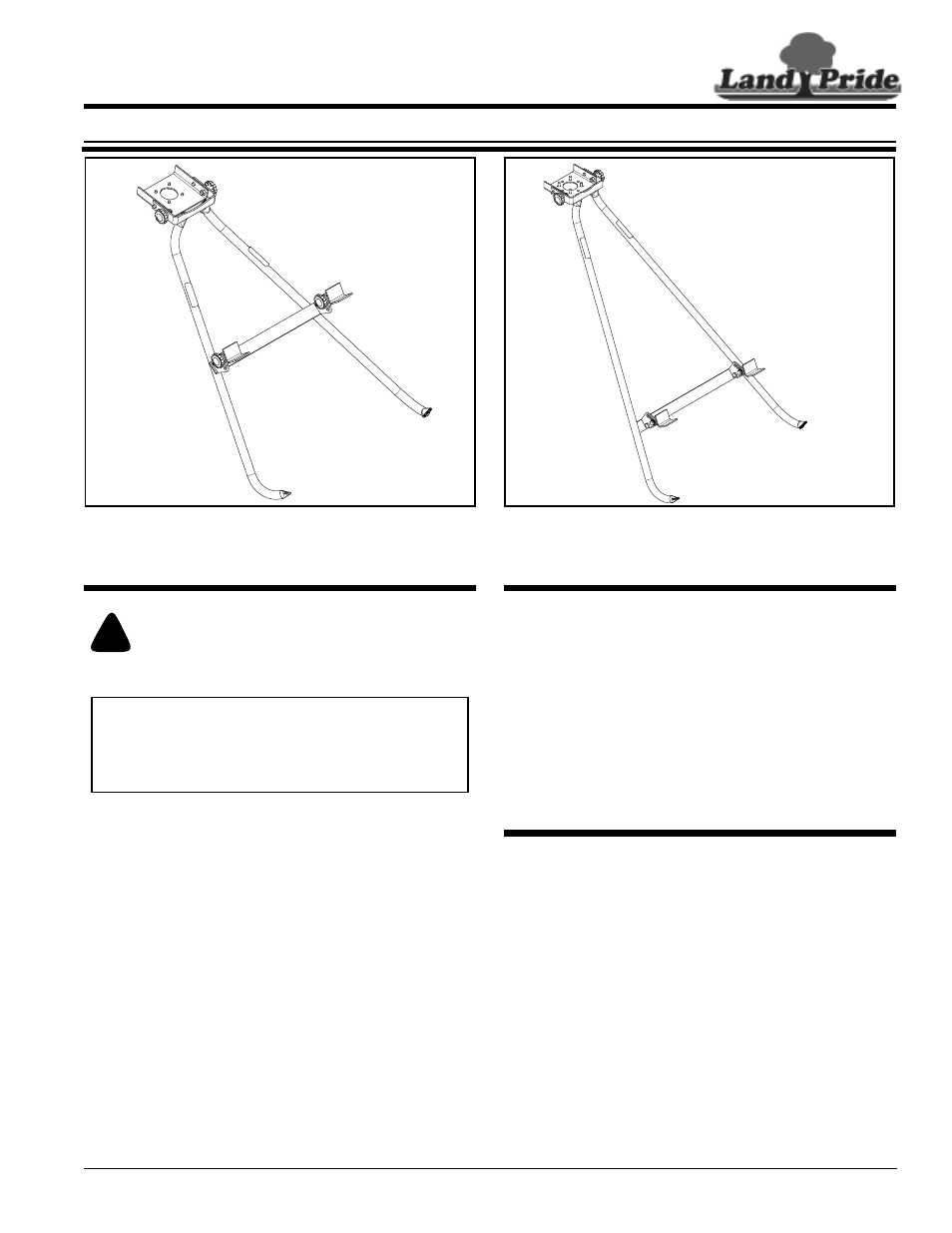 Land Pride Post Hole Diggers DP25 User Manual | 6 pages