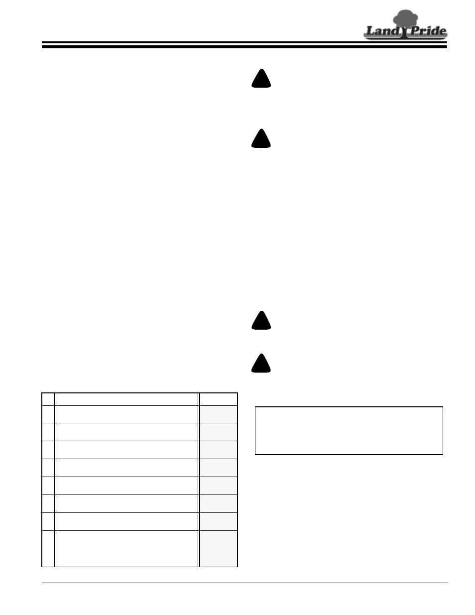 Land Pride FDR2572 User Manual | Page 17 / 32
