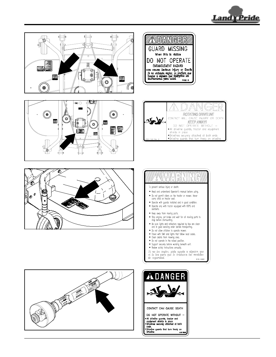 Land Pride FDR2572 User Manual | Page 7 / 32
