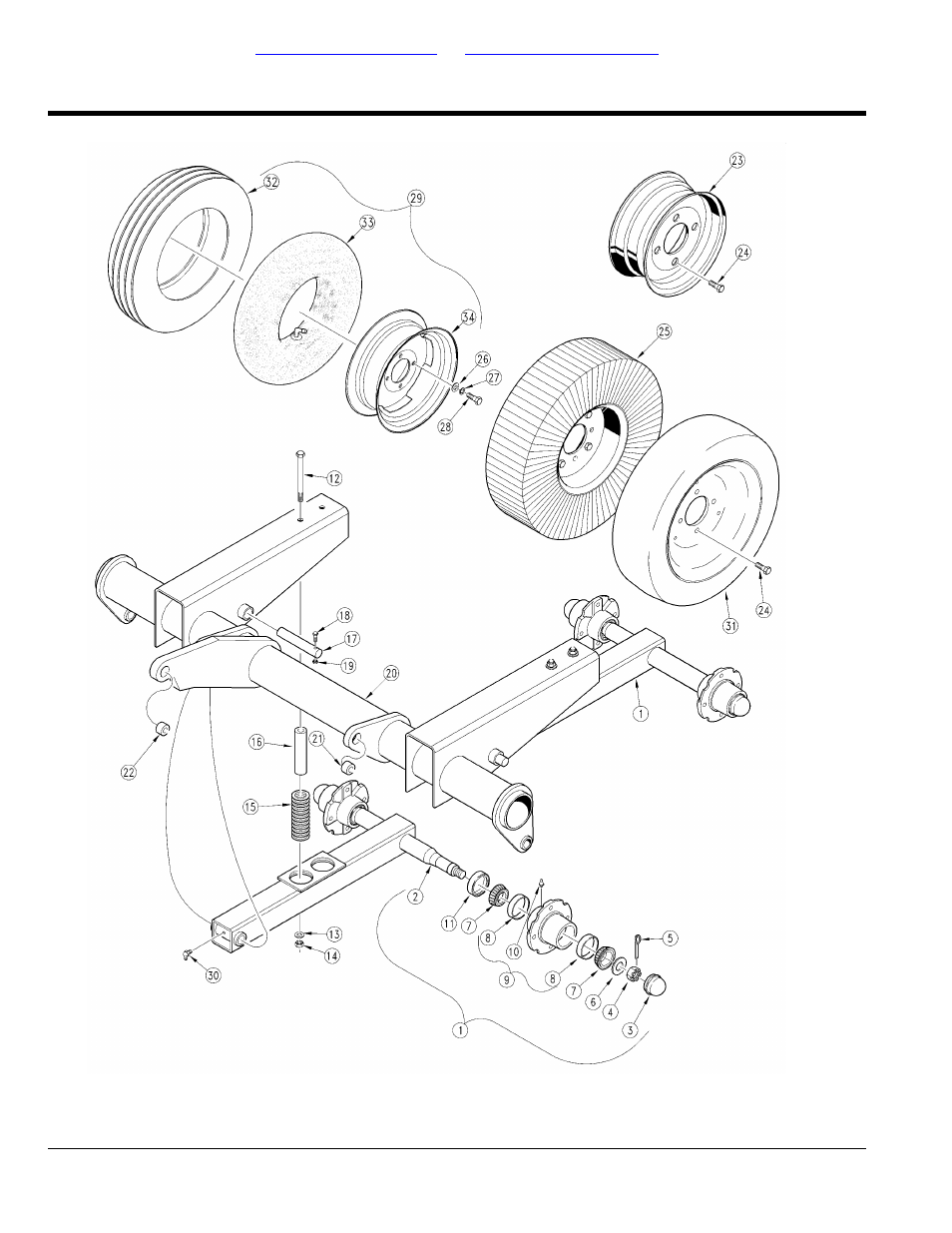 Section 3: axles, Axle center, Table of contents part number index | Land Pride Rotary Cutters RCF45180 User Manual | Page 160 / 260