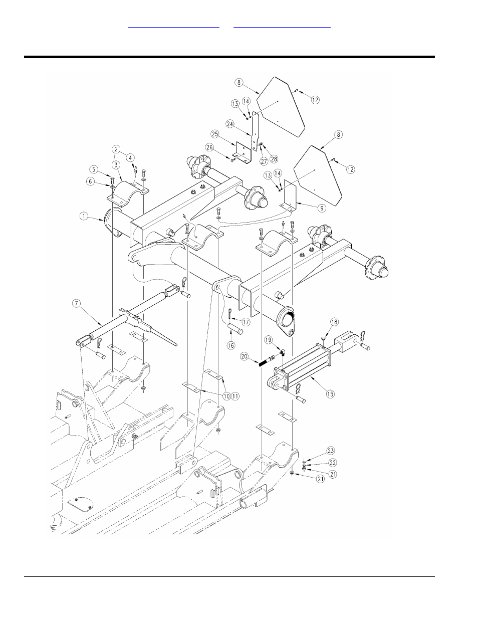 Axle to center deck, Table of contents part number index | Land Pride Rotary Cutters RCF45180 User Manual | Page 162 / 260