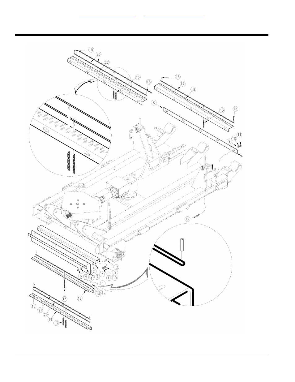 Section 4: guards, Guards center deck (s/n 160278-), Table of contents part number index | Land Pride Rotary Cutters RCF45180 User Manual | Page 166 / 260