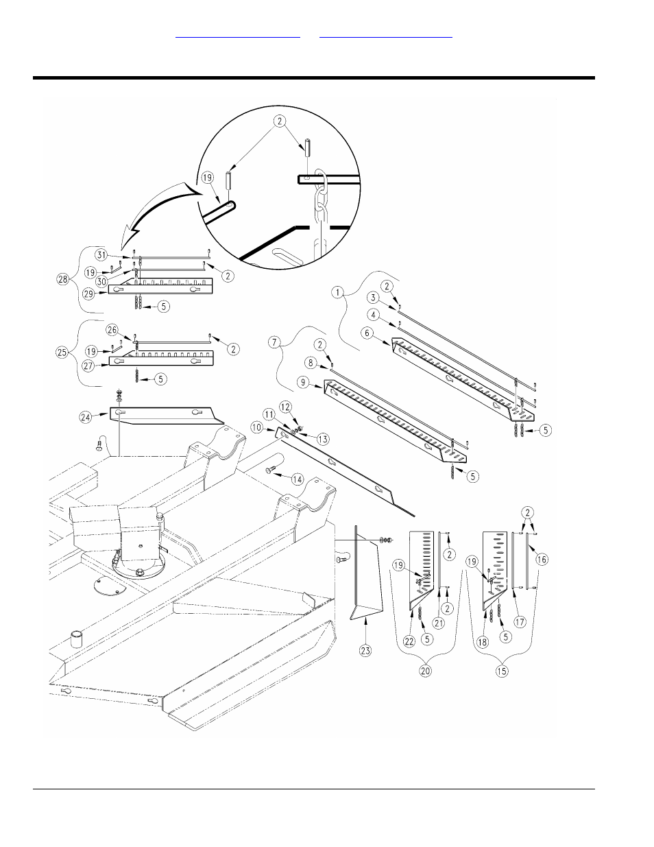 Guards wing deck rear (s/n 160279+), Table of contents part number index | Land Pride Rotary Cutters RCF45180 User Manual | Page 174 / 260