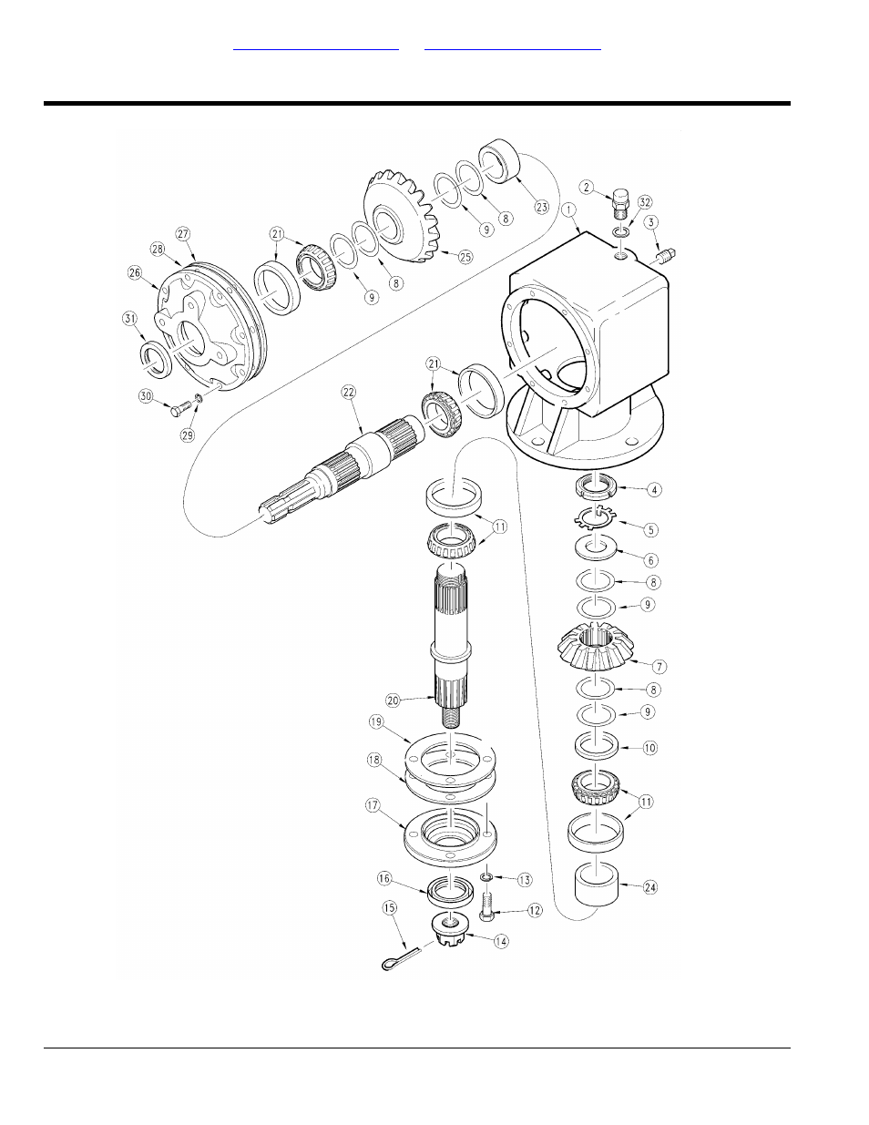 Gearbox center deck 1000 rpm (826-074c) itg, Table of contents part number index | Land Pride Rotary Cutters RCF45180 User Manual | Page 214 / 260