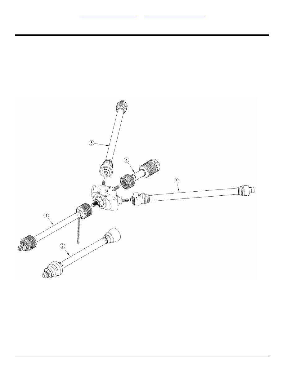 Section 5: drivelines, Driveline arrangement- 540 rpm, Table of contents part number index | Land Pride Rotary Cutters RCF45180 User Manual | Page 54 / 260
