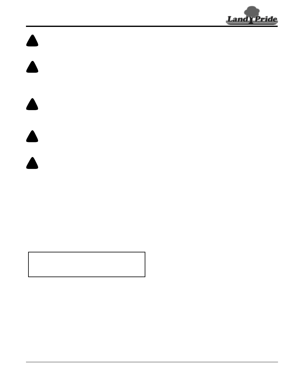 General operating instructions, Danger, Warning | Caution | Land Pride Powered Rakes PR1672 User Manual | Page 15 / 30