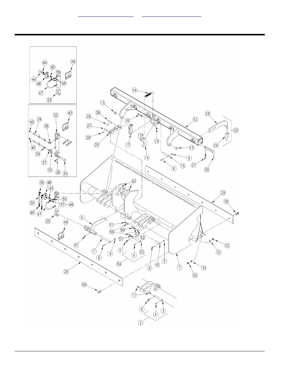 Hydraulic retractable box scraper, Table of contents part number index | Land Pride Box Scrapers HRL35 User Manual | Page 26 / 50