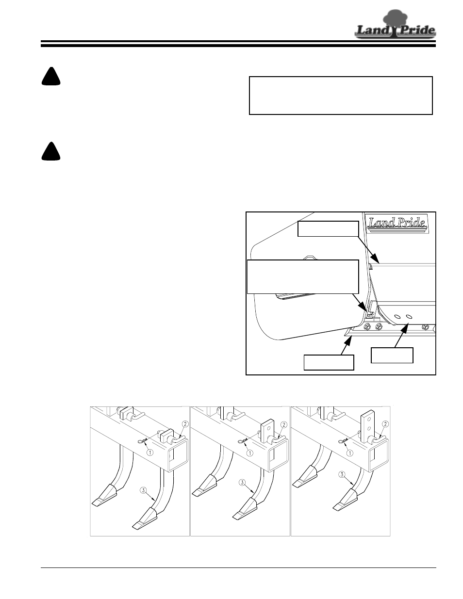 Land Pride Box Scrapers HR35 User Manual | Page 13 / 20