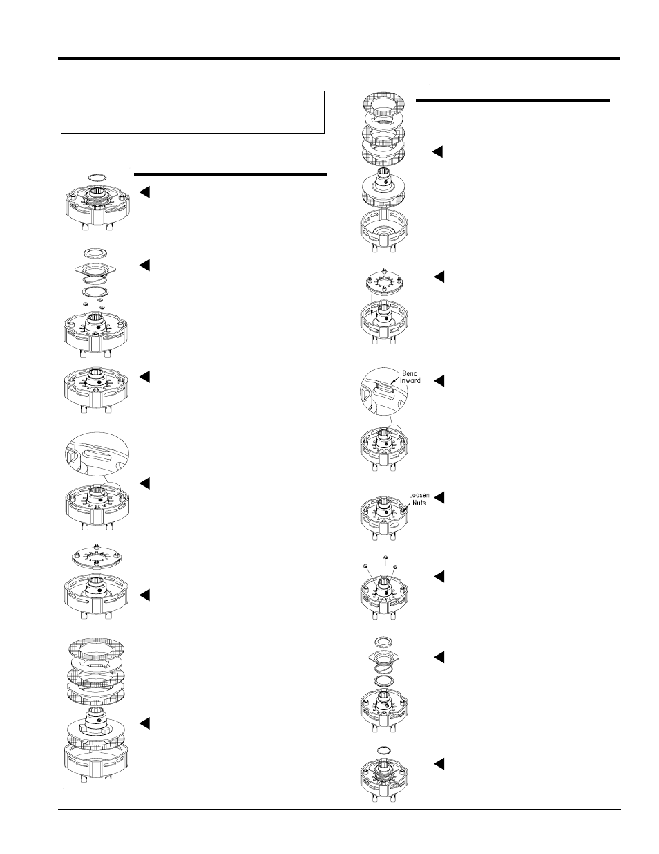 Plate slip clutch, Disassembly, Assembly | Disassembly assembly, Table of contents 4-plate slip clutch | Land Pride RC15 Series User Manual | Page 21 / 30