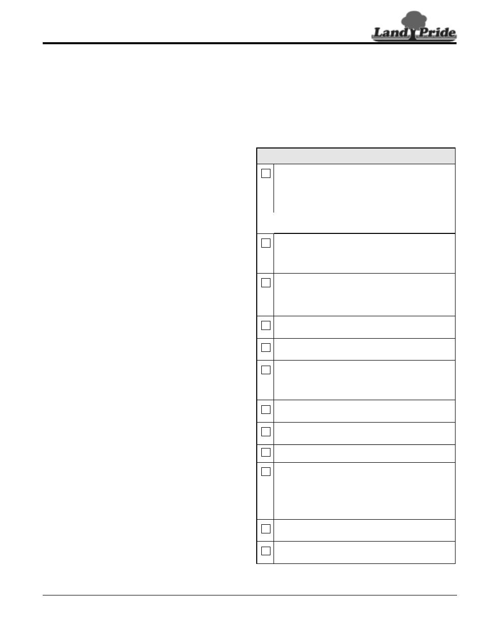 Land Pride RCP2660 User Manual | Page 15 / 62