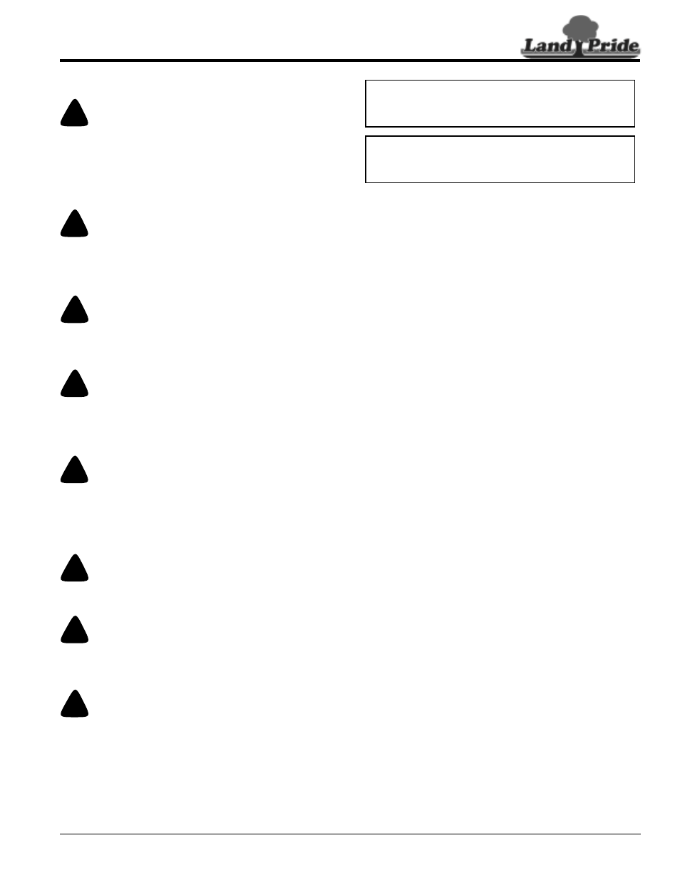 Basic operating instructions, Warning, Danger | Caution | Land Pride RCP2660 User Manual | Page 33 / 62