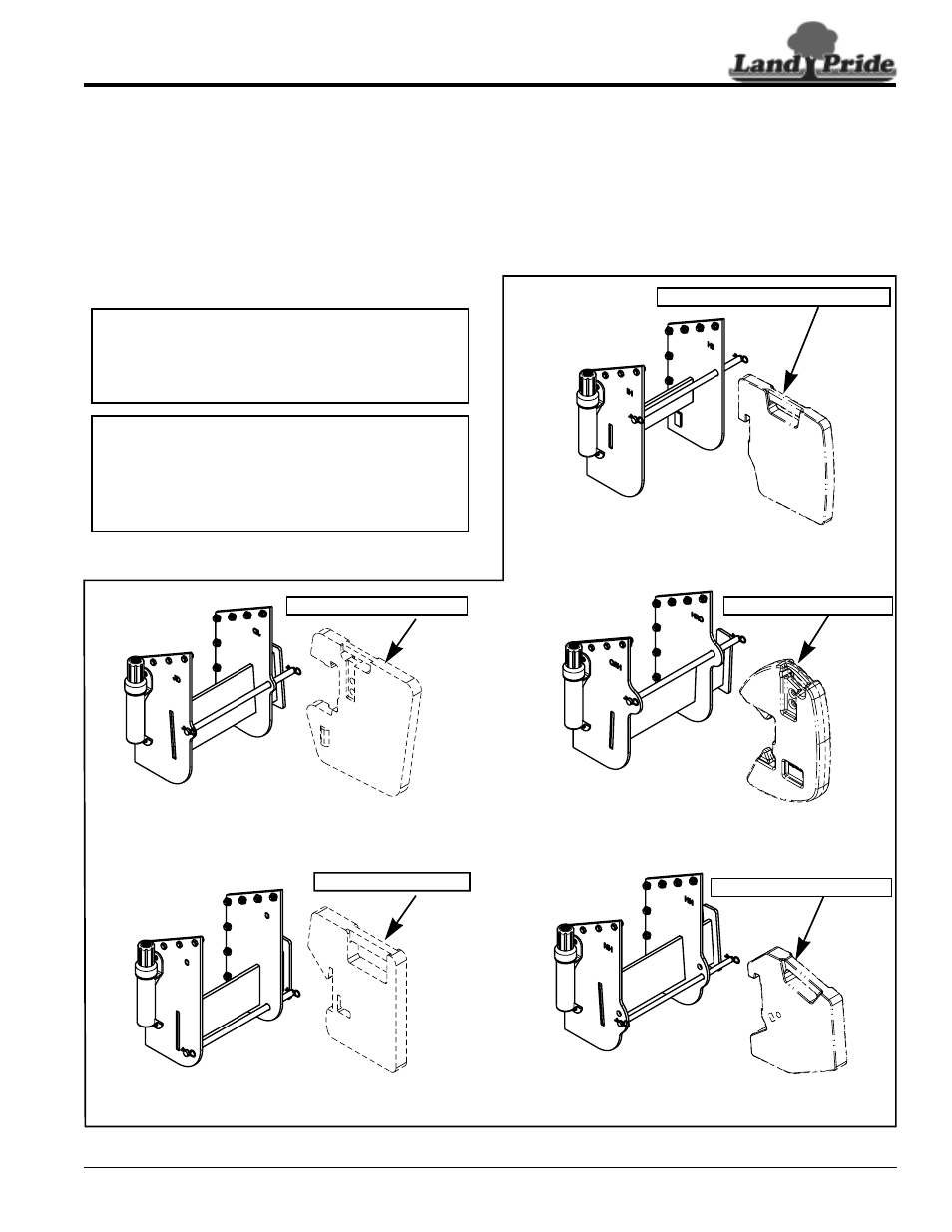 Bolt-on weight hangers, Table of contents bolt-on weight hangers | Land Pride RCP2660 User Manual | Page 37 / 62