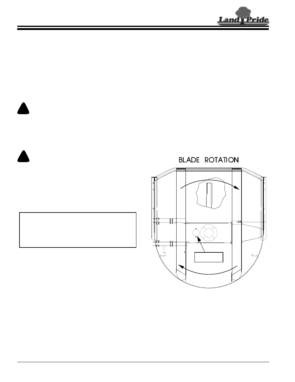 Section 8: maintenance & lubrication, Maintenance, Rotary cutter blades | Maintenance rotary cutter blades, Warning, Danger, Table of contents maintenance | Land Pride RCP2660 User Manual | Page 48 / 62