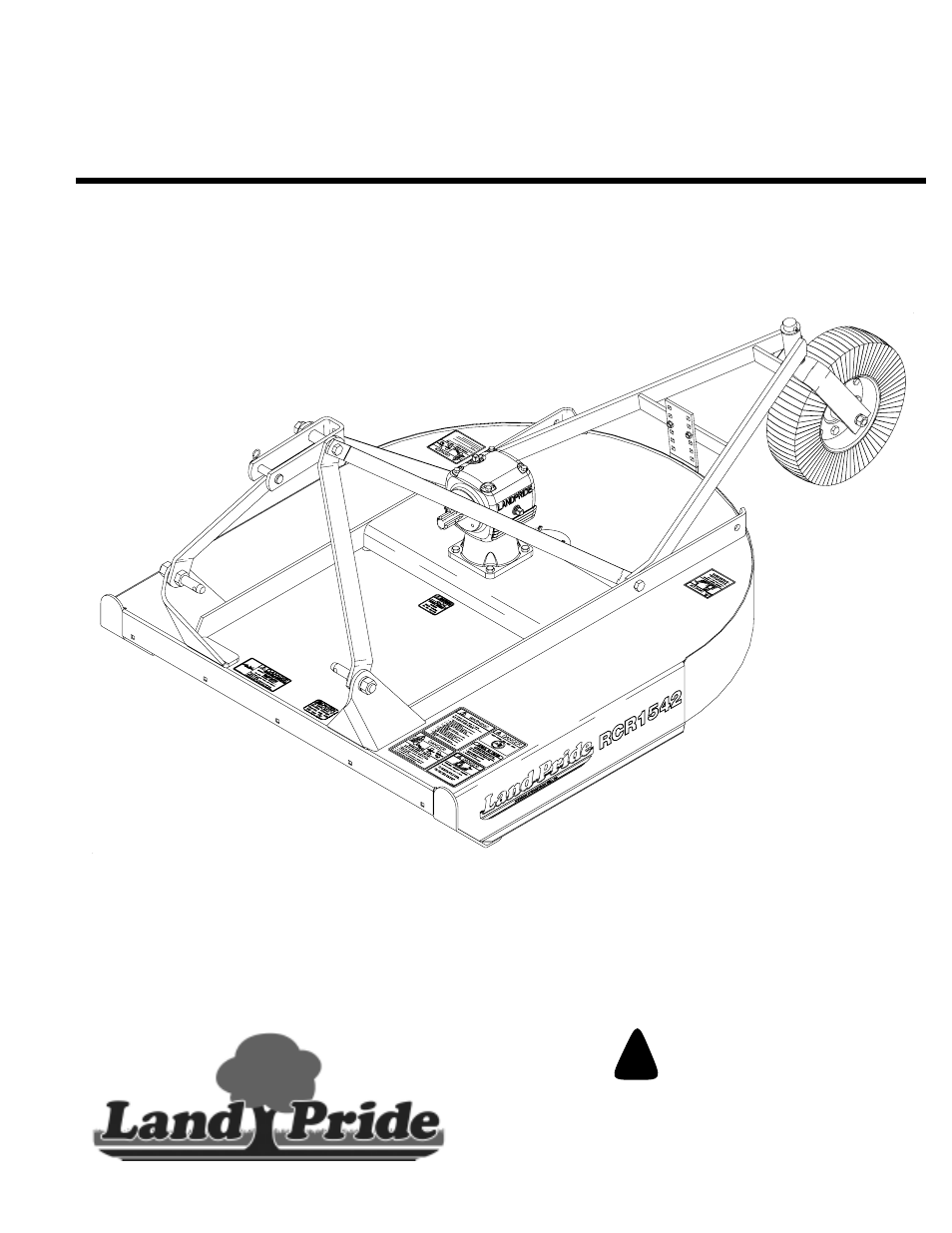 Land Pride RCR1572 User Manual | 28 pages