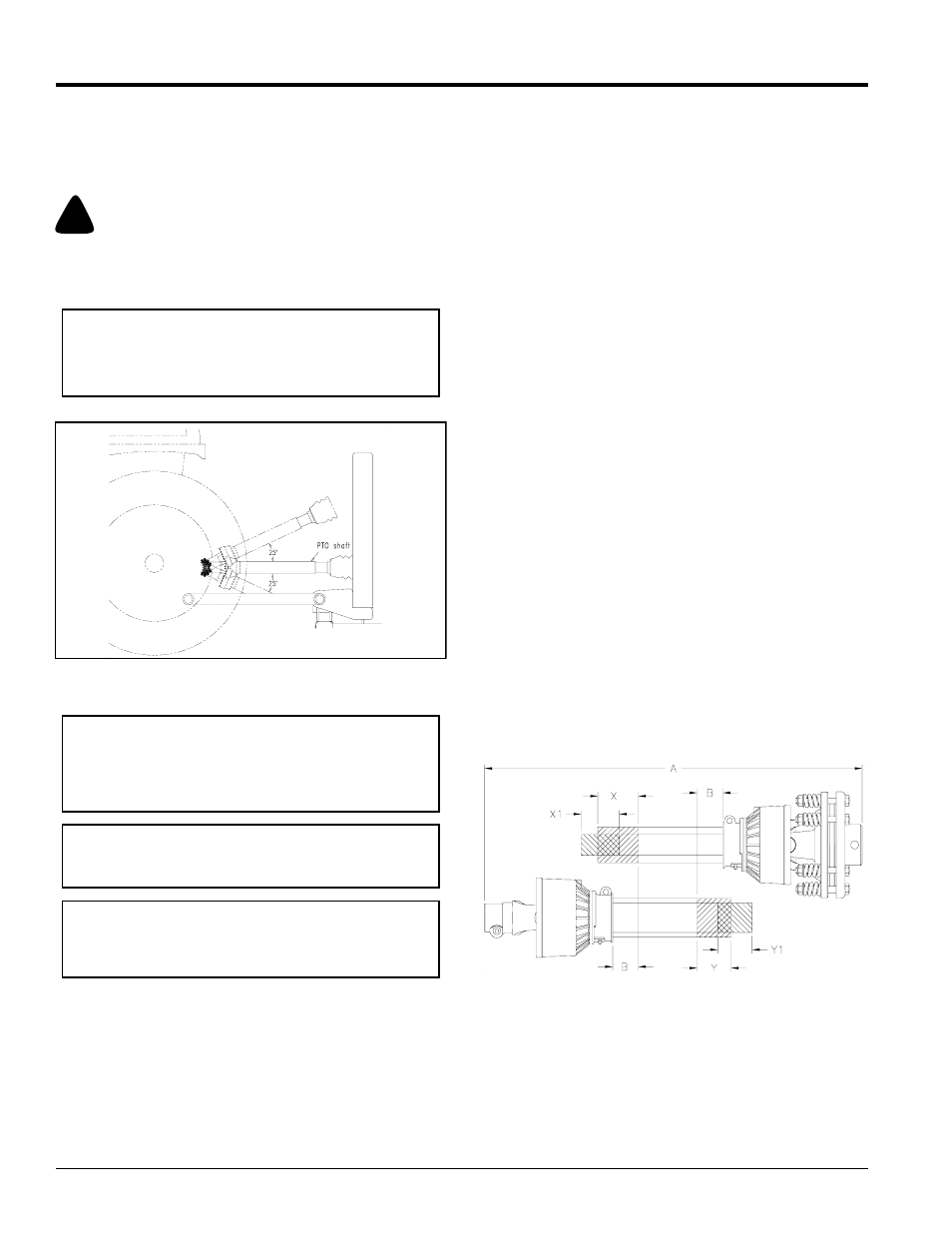 Pto hookup, Caution, Table of contents pto hookup | Land Pride RCR1572 User Manual | Page 12 / 28