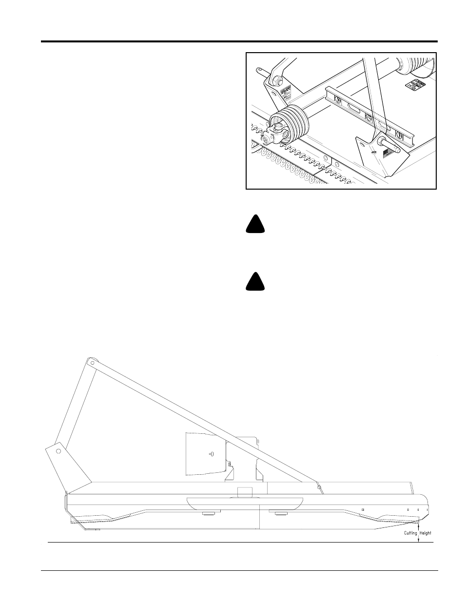 Leveling procedure, Nominal cutting height, Danger | Caution, Table of contents leveling procedure | Land Pride RCR1572 User Manual | Page 17 / 28