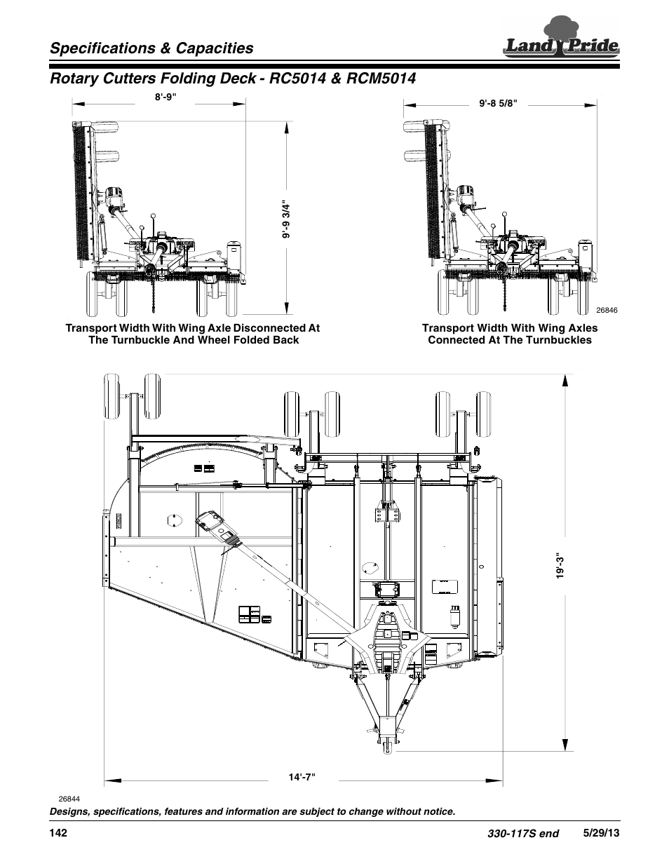 Land Pride RCM5014 User Manual | Page 2 / 2