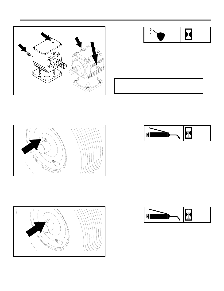 Gearbox, Wheel bushing (martin), Wheel bushing (neilson) | Fill, Oil level | Land Pride AT2572 User Manual | Page 21 / 28