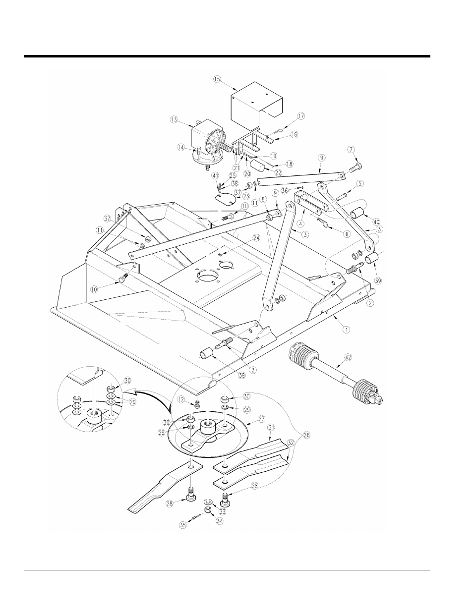 Rc25 series, Section 2: decks, Deck 60 & 72 | Table of contents part number index | Land Pride Rotary Cutter RC15 User Manual | Page 136 / 172