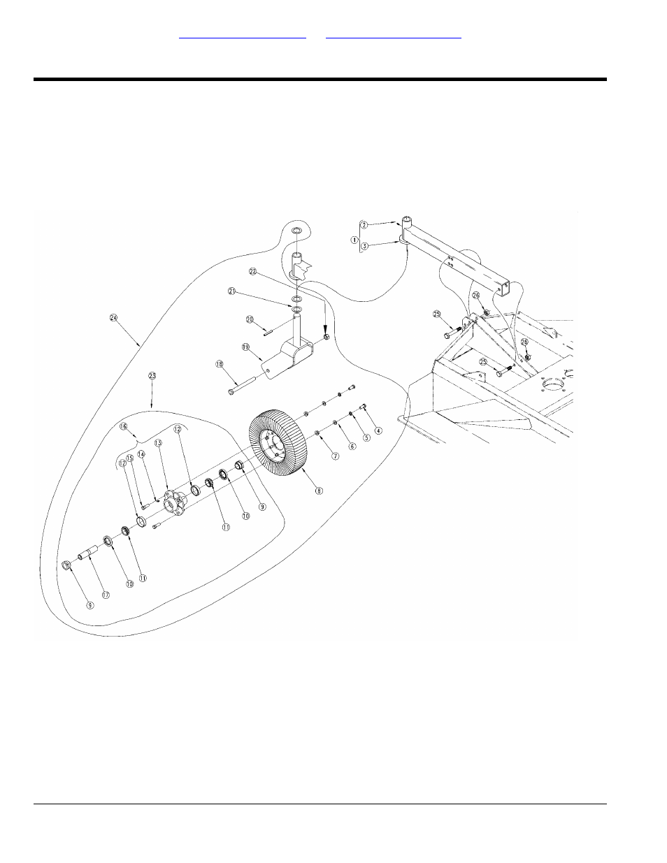 Tailwheel, Table of contents part number index | Land Pride Rotary Cutter RC15 User Manual | Page 144 / 172