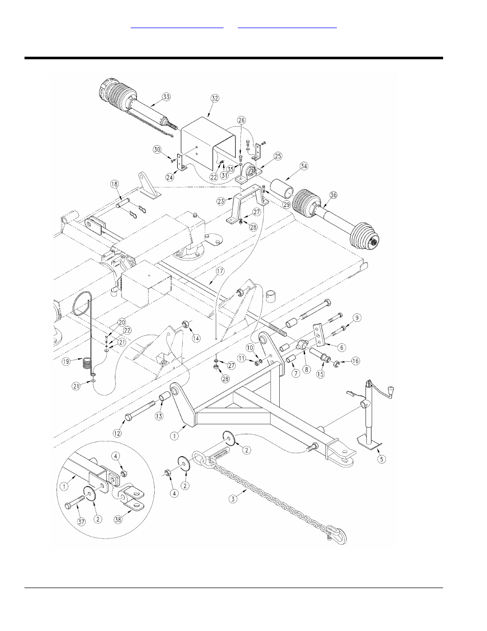 Pull type tongue, Table of contents part number index | Land Pride Rotary Cutter RC15 User Manual | Page 28 / 172