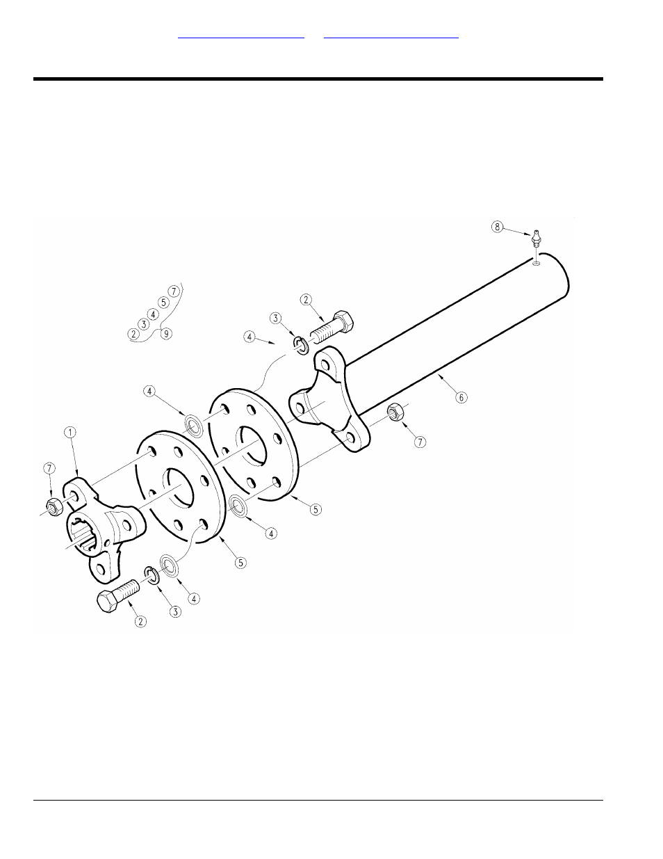 Driveline flex coupler shaft (826-054c), Table of contents part number index | Land Pride Rotary Cutter RC15 User Manual | Page 50 / 172
