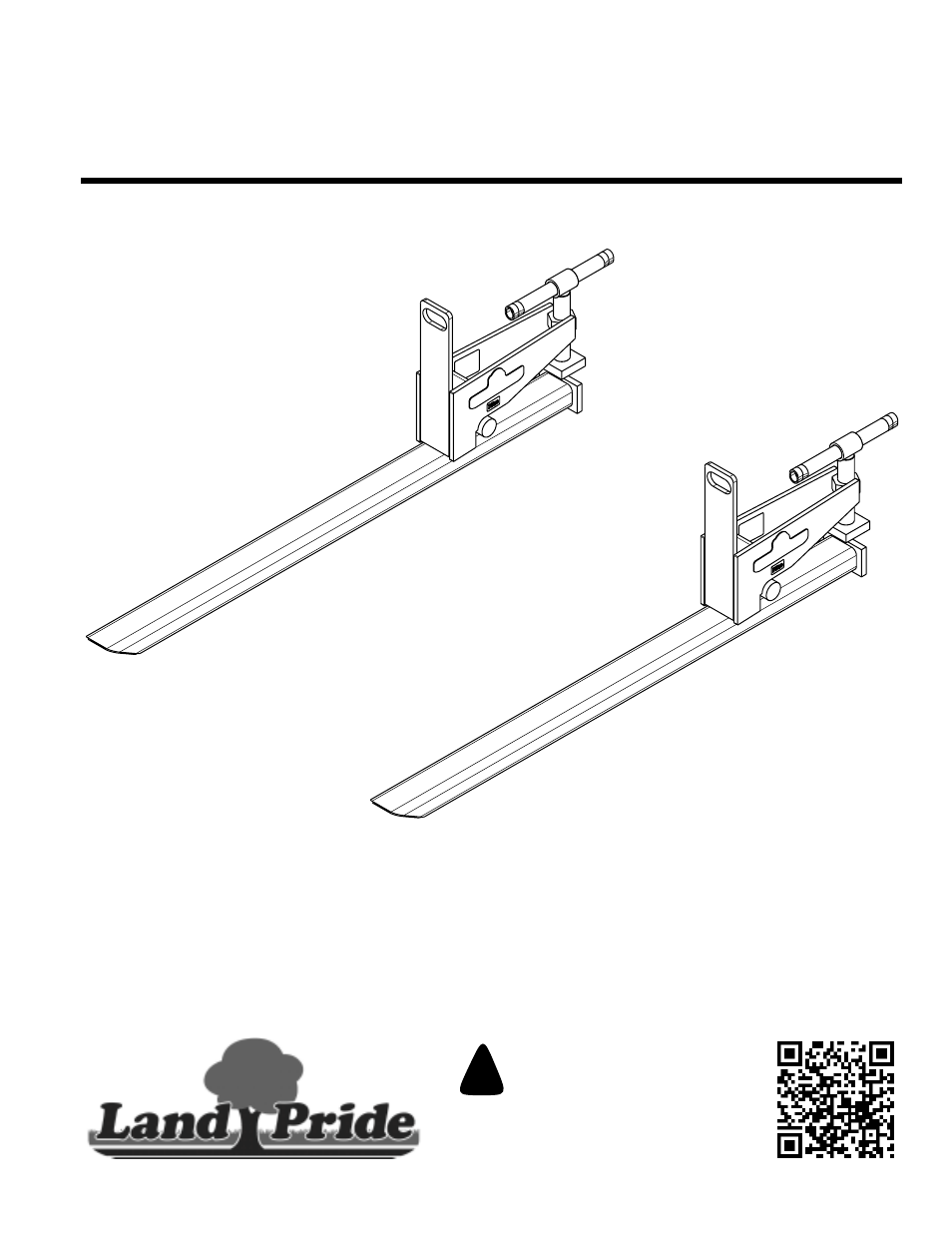 Land Pride Pallet Forks PF10 User Manual | 16 pages