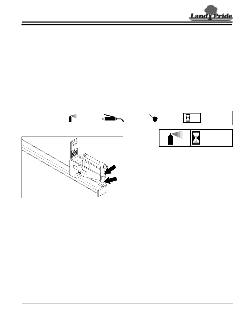 Section 3: maintenance & lubrication, Maintenance, Lubrication | Thrusts & bearing surface, Section 3: maintenance & lubrication, Maintenance lubrication, Table of contents maintenance, As required | Land Pride Pallet Forks PF10 User Manual | Page 11 / 16