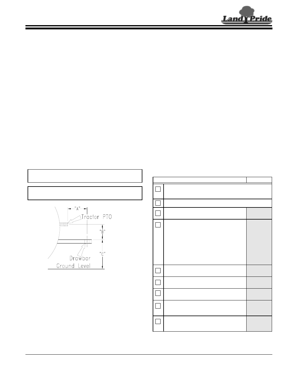 Land Pride RC5515 User Manual | Page 13 / 54