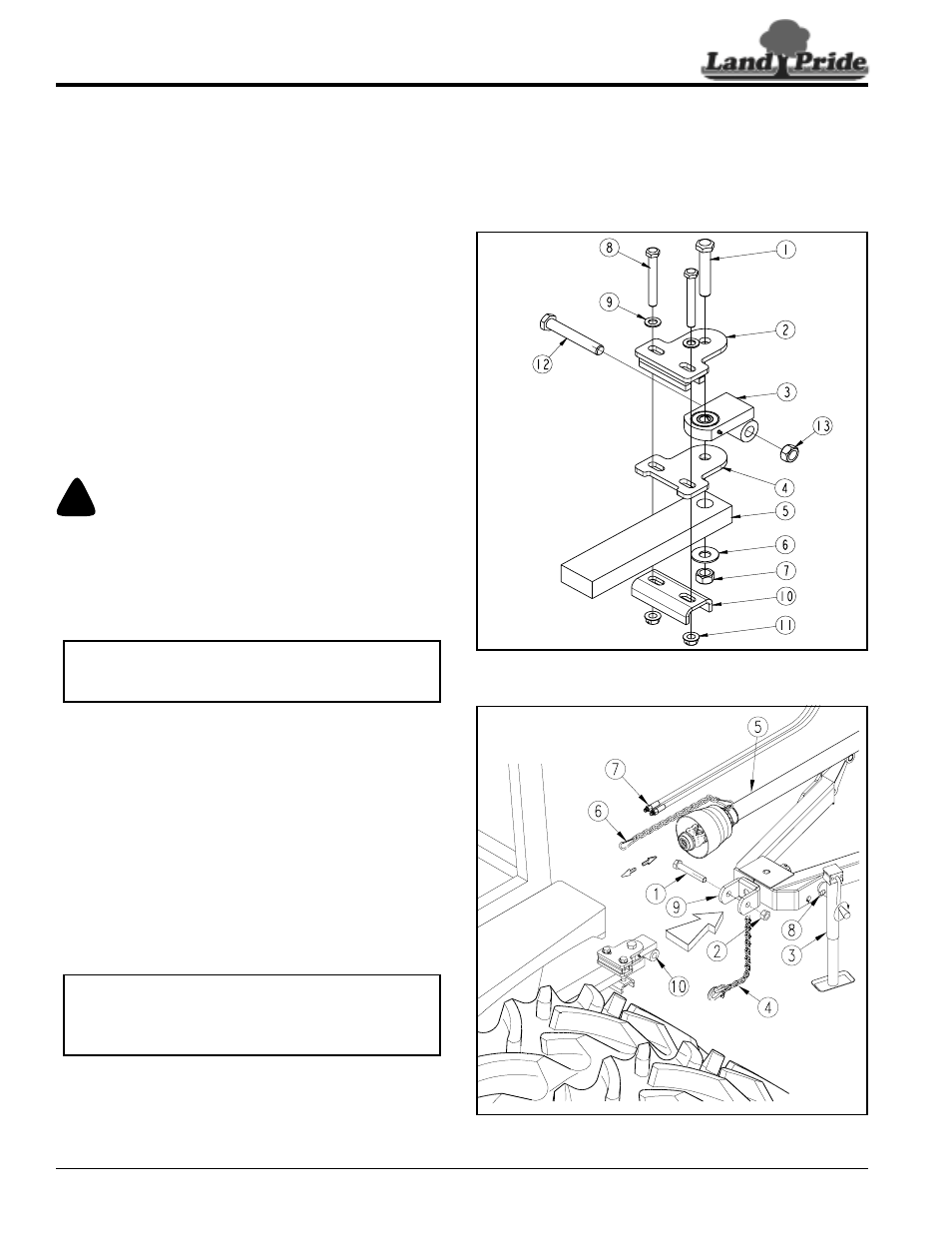 Bar-tite hitch hook-up, Danger, Table of contents bar-tite hitch hook-up | Land Pride RC5515 User Manual | Page 18 / 54