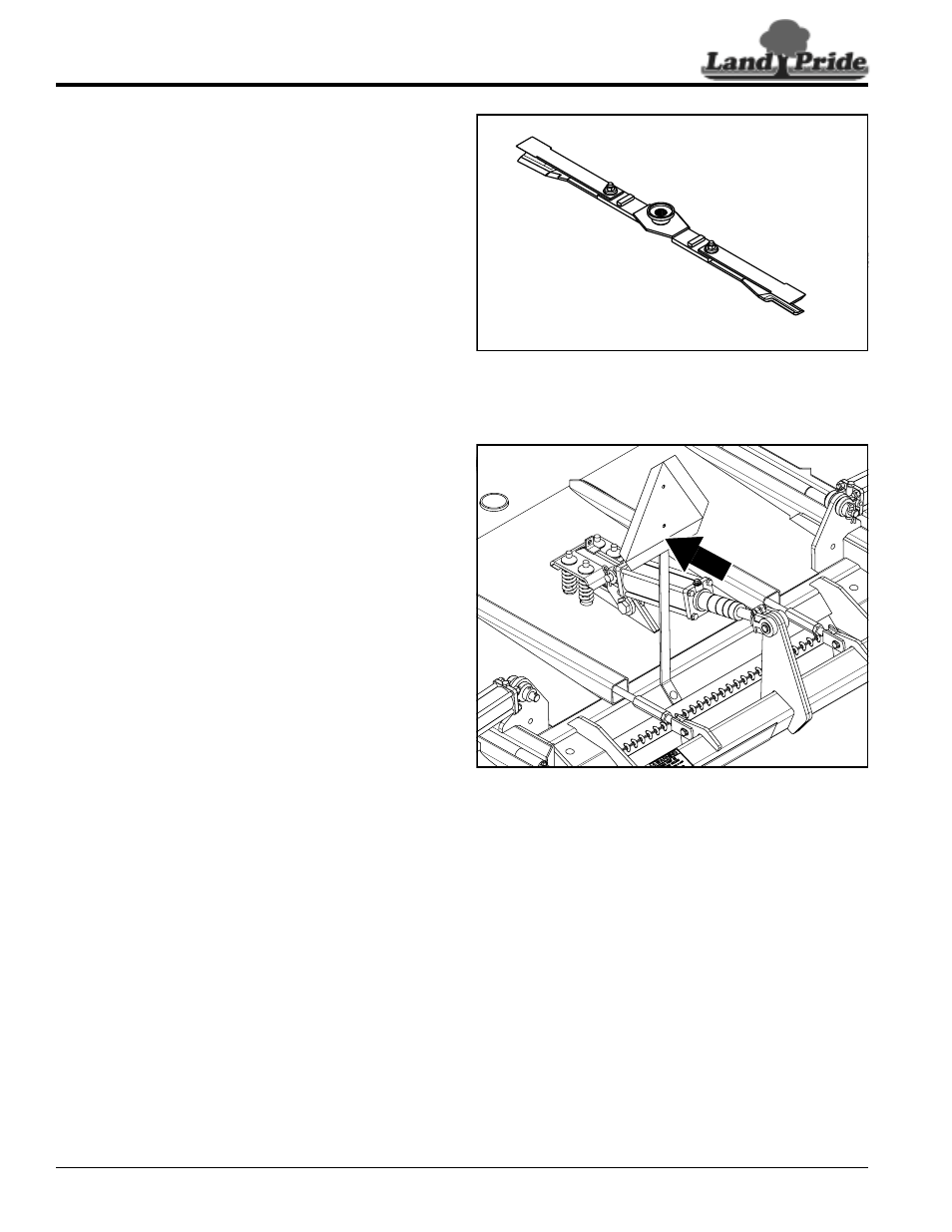 Shredder blade accessory, Slow moving vehicle sign, Shredder blade accessory slow moving vehicle sign | Table of contents shredder blade accessory | Land Pride RC5515 User Manual | Page 32 / 54