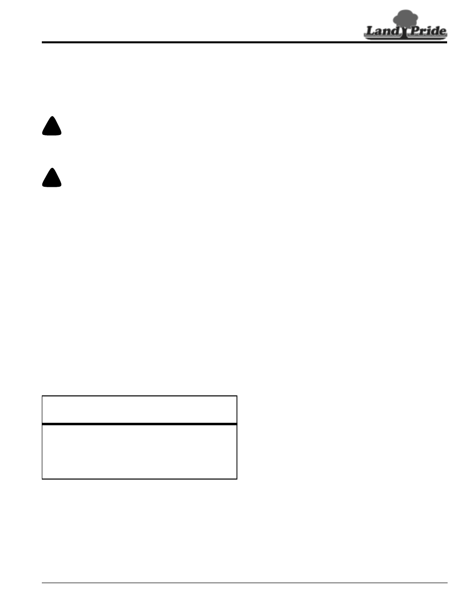 Long term storage, Ordering replacement parts, Long term storage ordering replacement parts | Danger, Table of contents ordering replacement parts | Land Pride RC5515 User Manual | Page 39 / 54