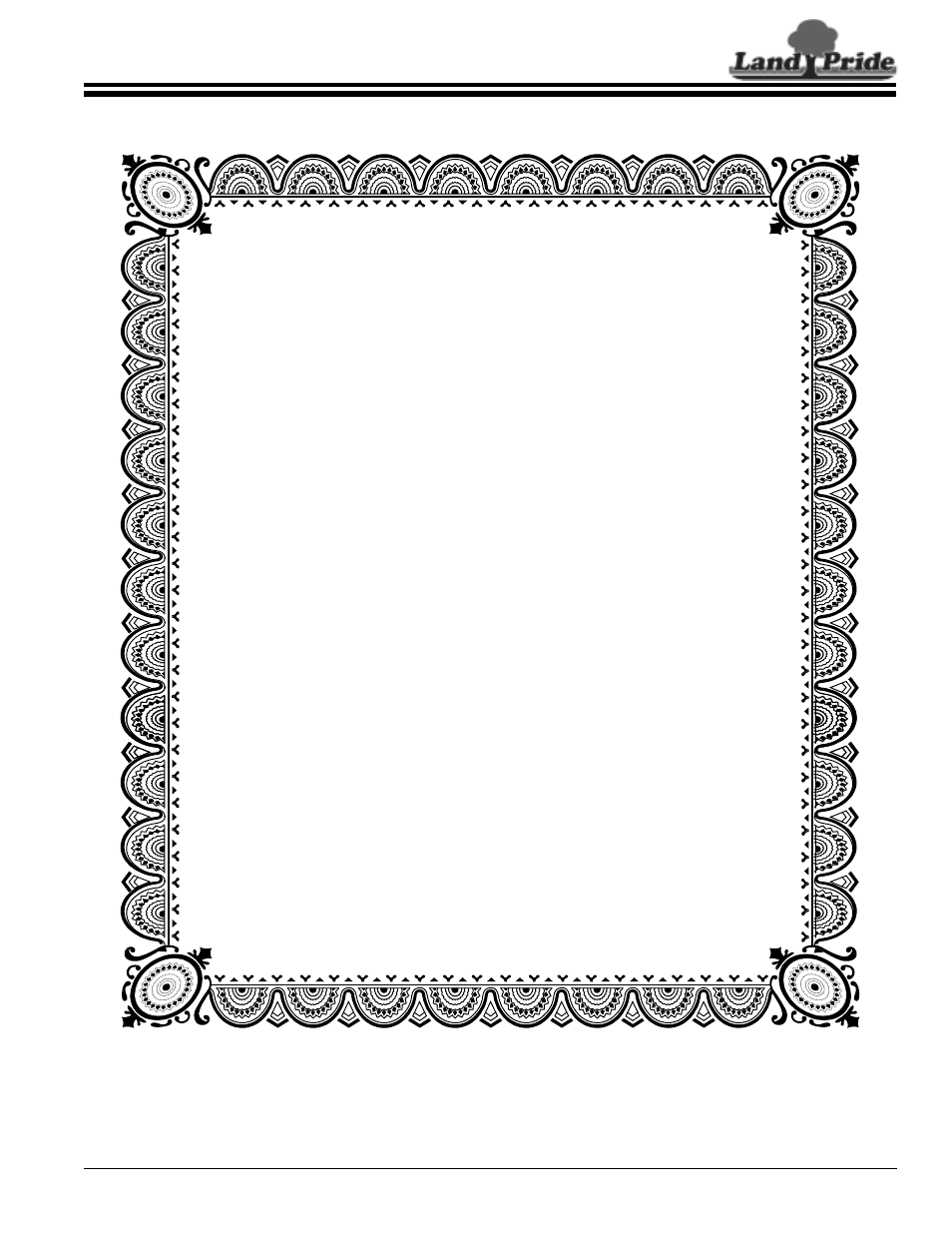 Section 10: warranty, Section 10: warranty, Table of contents warranty | Land Pride RC5515 User Manual | Page 53 / 54