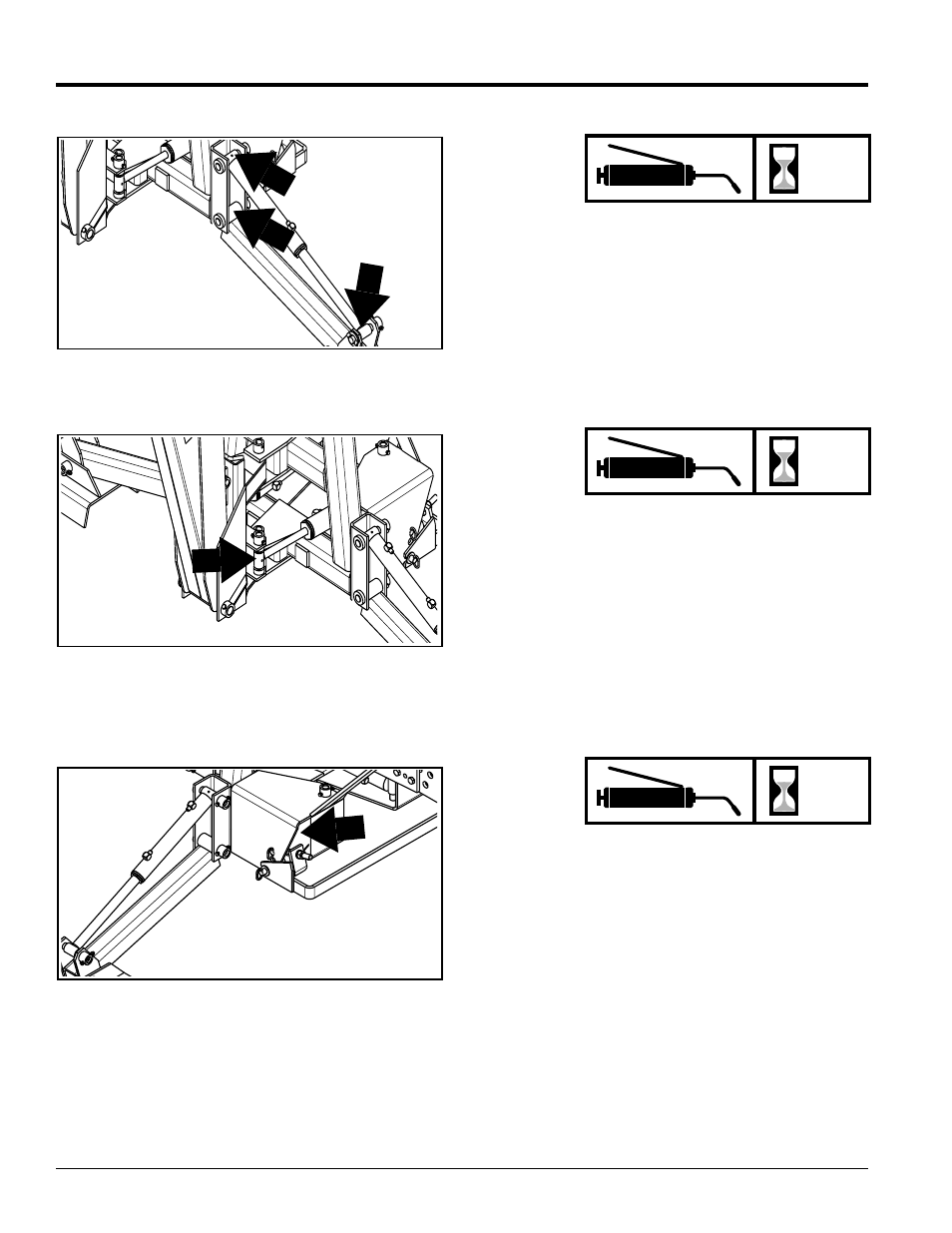 Stabilizer arms, Boom swing cylinder rod end, Boom swing cylinder base end | Land Pride BH3512 User Manual | Page 26 / 34